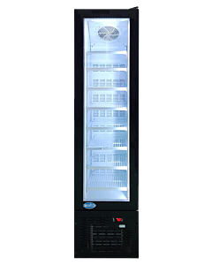 Zanduco 16.5" Single Glass Door Reach-in Merchandiser Freezer - 105L - USA