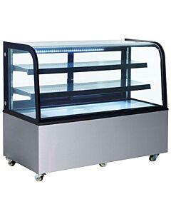 Zanduco 60" Refrigerated Display Case with Curved Glass