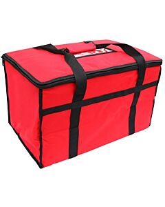 Omcan Red Insulated Food Delivery Bag 22" X 14" X 13"