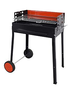 Ferraboli BBQ Grill 23.6" x 15.7" Grid with 2 Wheels