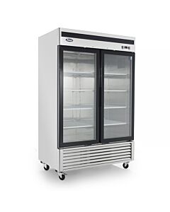 Atosa MCF8703ES 54" Bottom Mount Two Glass Door Merchandising Freezer - CA