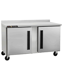 Centerline CLUC-60R-SD-WTLR 60" Undercounter Worktop Two Solid Door Refrigerator