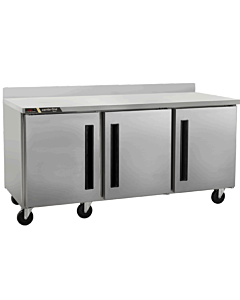 Centerline CLUC-72R-SD-WTLLL 72" Undercounter Worktop Three Solid Door Refrigerator
