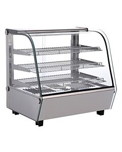 Zanduco 27" Curved Glass Countertop Display Warmer - 110V/60/1