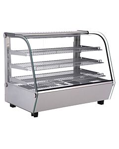Zanduco 34" Curved Glass Countertop Display Warmer - 110V/60/1
