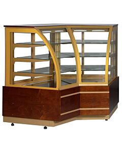 Frost Tech CMC90-OWRP 56" Refrigerated Curved Glass Display Case - Bakery