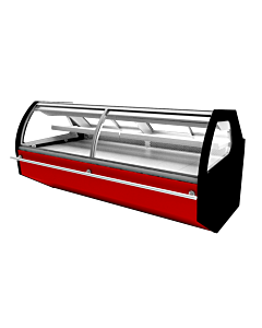 Frost Tech HWM8-RD 101 1/2" Cheese / Deli / Meat Refrigerated Display Case - Double Glass, Double Coil