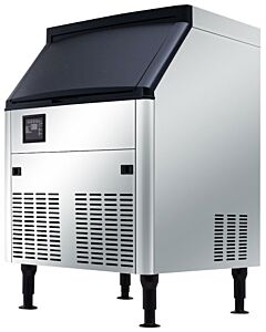 Omcan Ice Machine with 80 lb Storage Bin - 210 lb/day Cube Ice Production Capacity