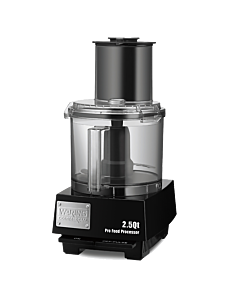 Waring Commercial WFP11S Batch Bowl Food Processor with LiquiLock Seal System, 2-1/2-Quart, Clear - 120V