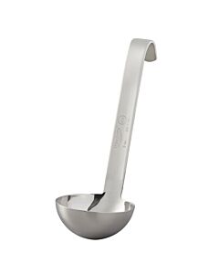 Vollrath 4970310 Jacob's Pride 3 oz. One-Piece Stainless Steel Ladle with Short Handle
