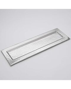 American Metalcraft 23-3/4" x 7-1/2" Hammered Rectangle Tray HMRT247