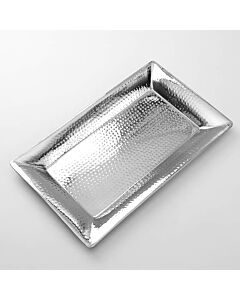 American Metalcraft 22" x 13" Hammered Stainless Steel Serving HMRT1322