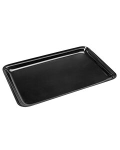 Delfin 12" x 9" x 3/4" Black Insert Rectangular Tray IRC-129-10