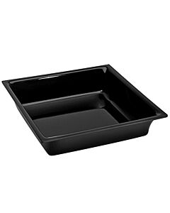 Delfin 11.5" x 11.5" x 2.5" Black Small Bowl BSQ-11CTD
