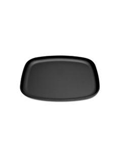 Delfin 12" x 12" x 1" Black Matte Square Tray SPSQ-12-10DP
