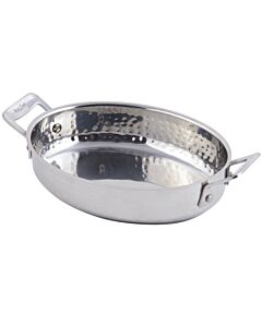 Bon Chef Cucina Hammered Finish Oval Au gratin 60020HF