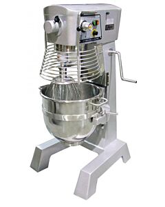 Zanduco 30 Qt. Floor Model Planetary Mixer with Guard and Timer - 110V, 1500W, 2HP