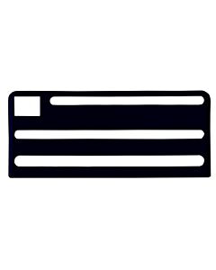 Omcan Black Insert for Extra Small Stainless Steel Knife Racks - USA