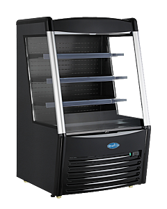 Zanduco 36" Open Refrigerated Self-Serve Display Case with 390L Capacity - Black