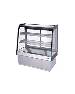Zanduco 28" Countertop Drop-in Curved Glass Refrigerated Display - 88L