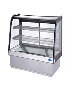 Zanduco 28" Countertop Drop-in Curved Glass Refrigerated Display - 88L - CA