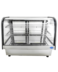 Zanduco 35" Countertop Drop-in Curved Glass Refrigerated Display - 173L