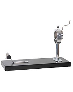 Omcan Prosciutto Holder with Wooden Base and Rotating Handle