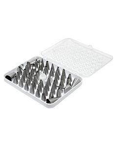 Omcan 52 Sets of Seamless Stainless Steel Cake Decorating - USA