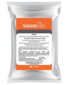 Omcan 2kg/Bag Curing Salts and Spice Blend for Long Fermentation Salami Speck