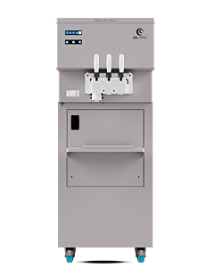 Gelmatic Double and Twist Flavors Floor Pump Fed Soft Serve Machine - 50 kg/hr Production Capacity - CA