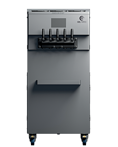 Gelmatic Three and twist flavors Floor Pump Fed Soft Serve Machine - 70 kg/h Production Capacity - CA