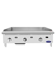 Atosa ATTG-36 HD 36" Thermo-Griddle with 1" Griddle Pallet Natural Gas or Liquid Propane - 75,000 BTU - CA