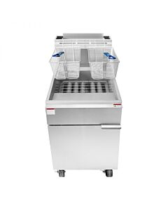 Atosa ATFS-75 Heavy Duty Deep Floor Fryer 75 LB Capacity Natural Gas or Liquid propane - 150,000 - 170,000 BTU