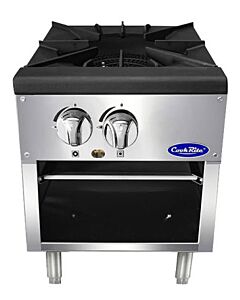 Atosa ATSP-18-1 Single Stock Pot Stove Natural Gas or Liquid Propane - 80,000 BTU