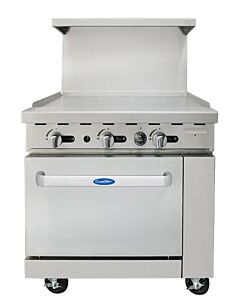 Atosa AGR-36G-NG 36'' Wide Griddle 75,000 BTU with (1) 26