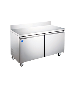 Zanduco 47" Two Doors Worktop Freezer with Backsplash and 320L Capacity - 300W, 115V