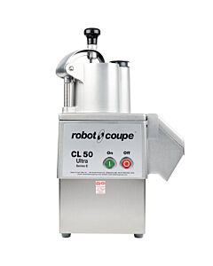 Robot Coupe CL50 Ultra Restaurant Dice Continuous Feed Food Processor with 9 Discs, Dice Cleaning & Wall Holder Kits - 1 1/2 hp