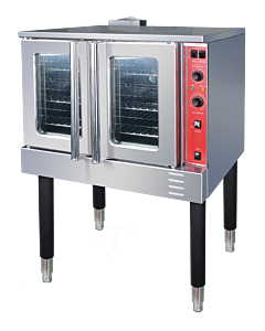Ecomax FGC100 Series Single Deck Convection Oven Natural Gas with 54,000 BTU - 120V / 60Hz / 1Ph