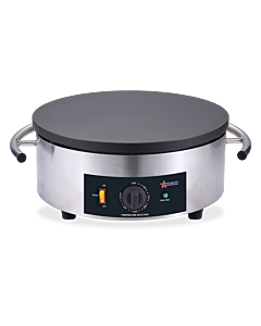 Omcan 16" Portable Round Electric Cast Iron Crepe Maker - 120V