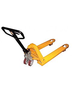 Omcan 63" x 27" x 18" Pallet/Lift Truck with Dual Handle and Guard Double Wheel 2500 kg Max