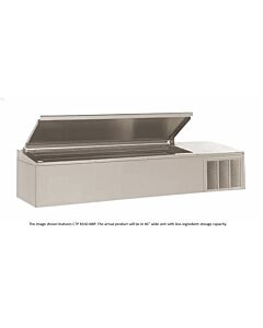 Delfield CTP 8146-NBP 46" Countertop Refrigerated Prep Rails (12) 1/6 Pan Capacity - 115V/60/1 - USA