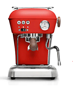 Ascaso DR.622 Dream PID PF Red/Wood Espresso Machine -120V - CA