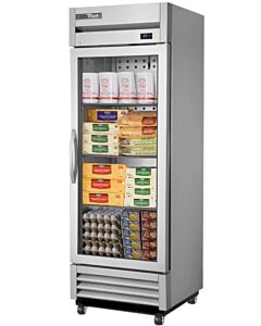 True T-19G-HC~FGD01 27" Single Glass Door Reach In Refrigerator with LED Lighting - CA