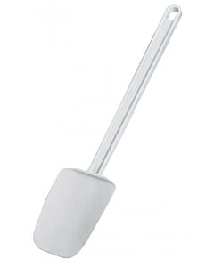 Omcan 16" White Rubber Spoonula with Plastic Handle - CA