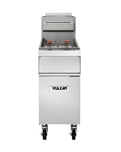 Vulcan 1GR65M 21" Freestanding Floor Fryer with 65-70 lb. Capacity and 150,000 BTU - Natural Gas/Liquid Propane