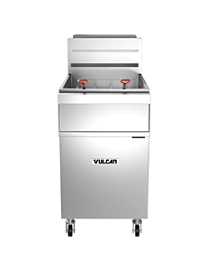 Vulcan 1GR85M 21" Freestanding Floor Fryer with 85-90 lb. Capacity and 150,000 BTU - Natural Gas/Liquid Propane