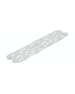 Cambro 20LPCWD135 Food Pan - Camwear - Polycarbonate - Clear - Drain Shelf - 1/2 Size Long