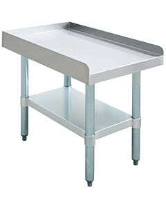 Zanduco 30″ x 18″ Stainless Steel Equipment Stand with Stainless Steel Undershelf and Legs - CA