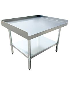 Zanduco 30″ x 36″ Stainless Steel Equipment Stand with Stainless Steel Undershelf and Legs - CA