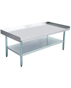 Zanduco 30″ x 60″ Stainless Steel Equipment Stand with Stainless Steel Undershelf and Legs - CA